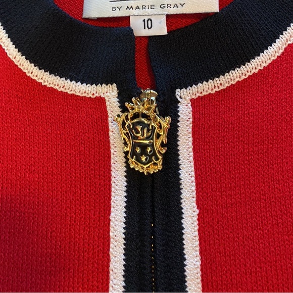 Beautiful like new St John Collection by Marie Gray Zippper jacket size 10 - Picture 6 of 9